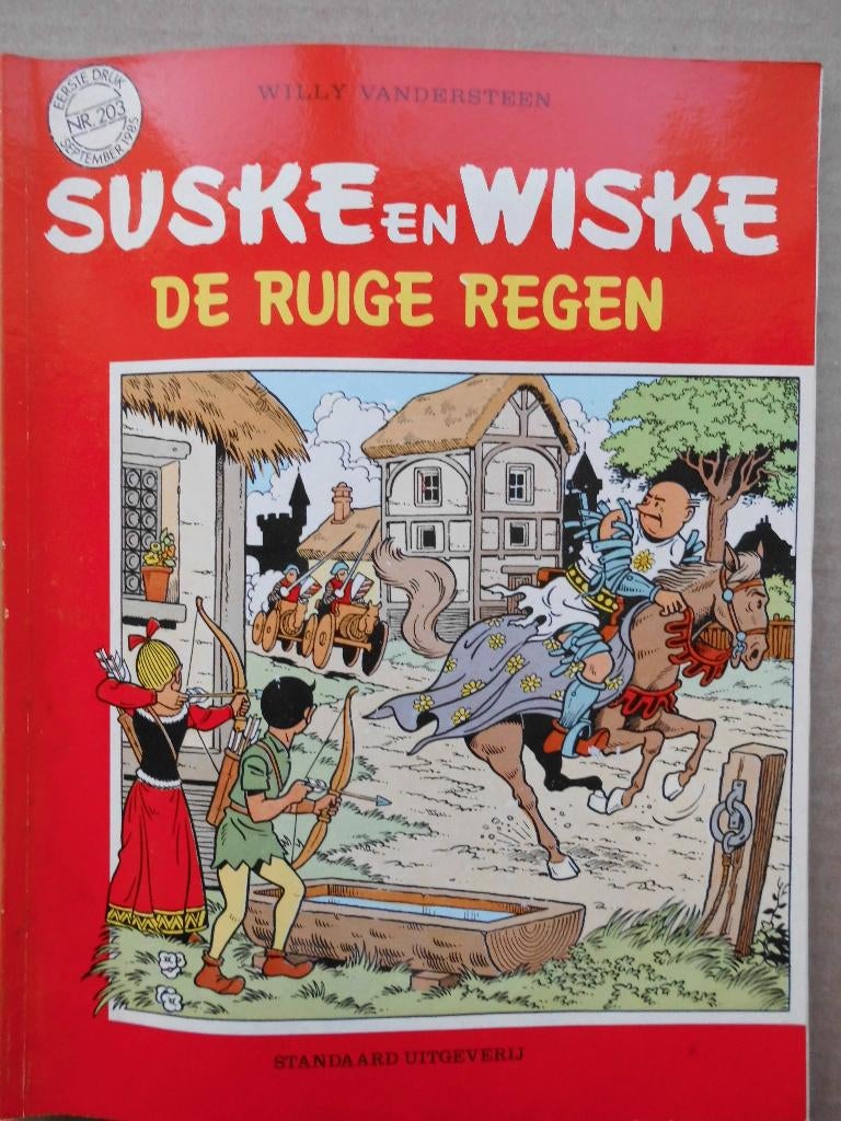 Suske en Wiske - De ruige regen, Boeken, Gelezen, Willy Vandersteen, Eén stripboek, Ophalen of Verzenden