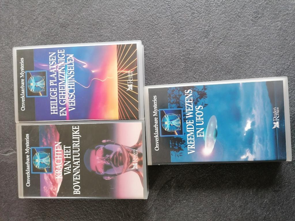 VHS 3 maal Onverklaarbare mysteries., Cd's en Dvd's, Ophalen of Verzenden, Zo goed als nieuw, Documentaire