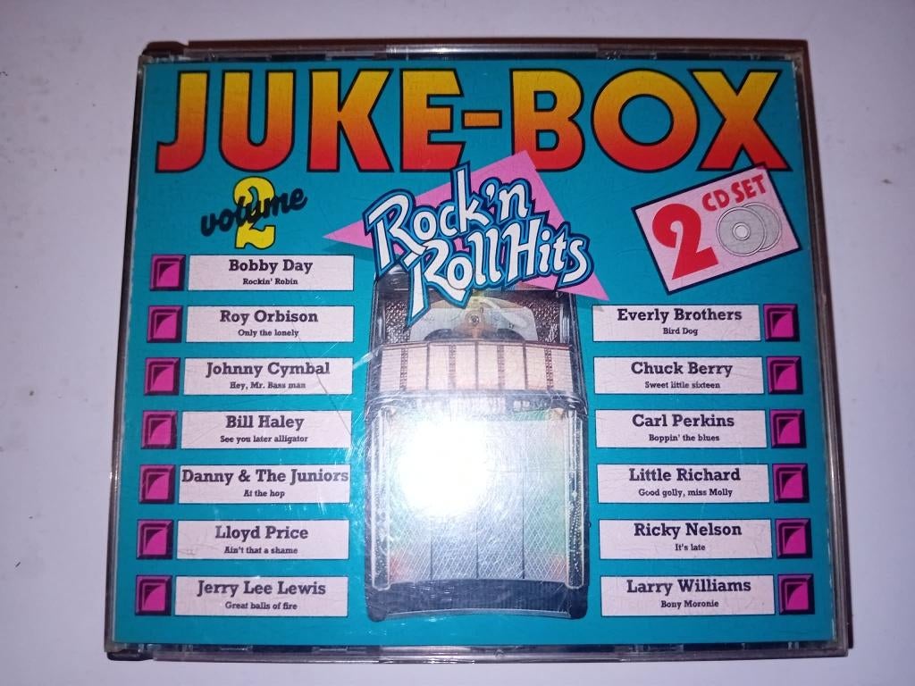 juke box double CD Rock'n Roll Hits, Enlèvement ou Envoi, Comme neuf, Rock and Roll