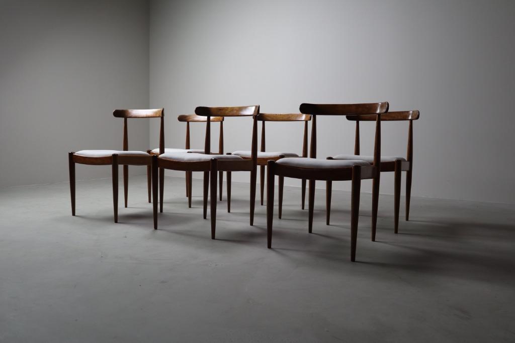 Set of six Alfred Hendrickx Model 500 dining chairs, Antiek en Kunst, Antiek | Meubels | Stoelen en Sofa's, Ophalen