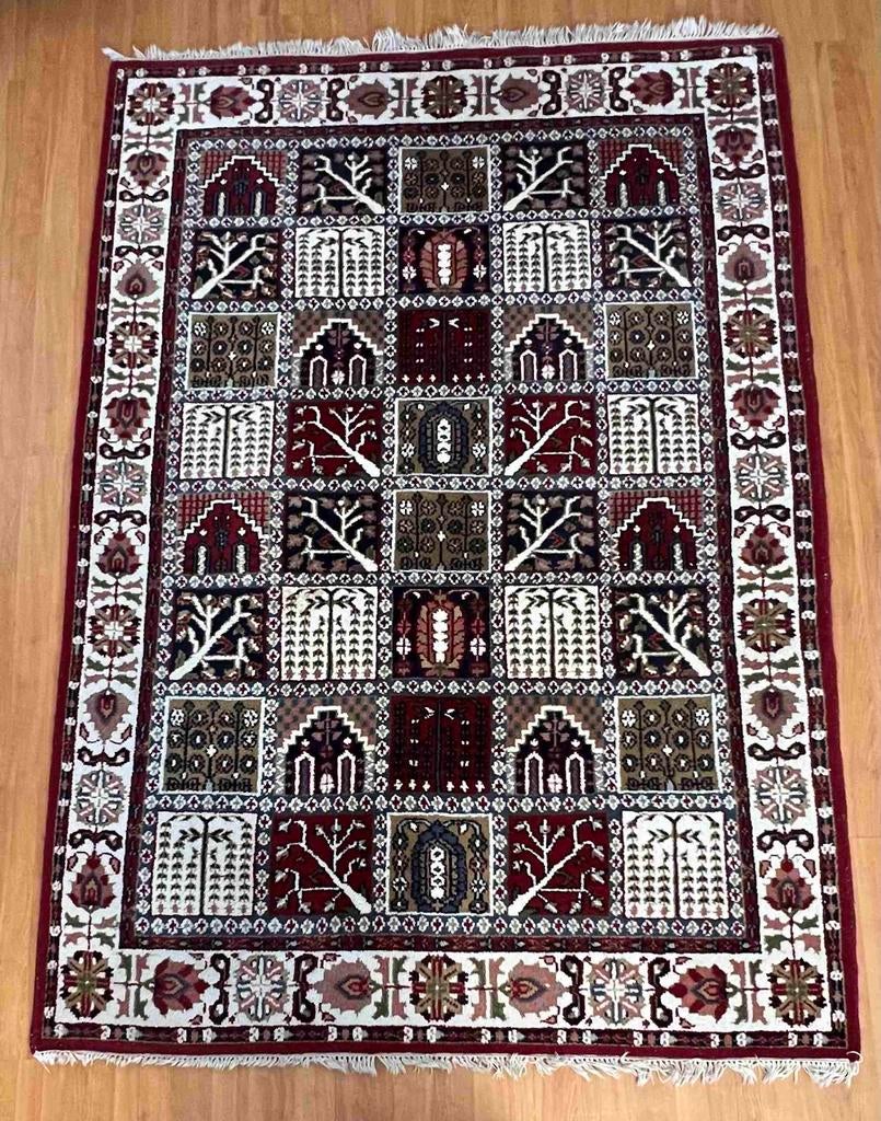 Vintage originele Bakhtiyar tapijt uit India 230/163, Ophalen of Verzenden