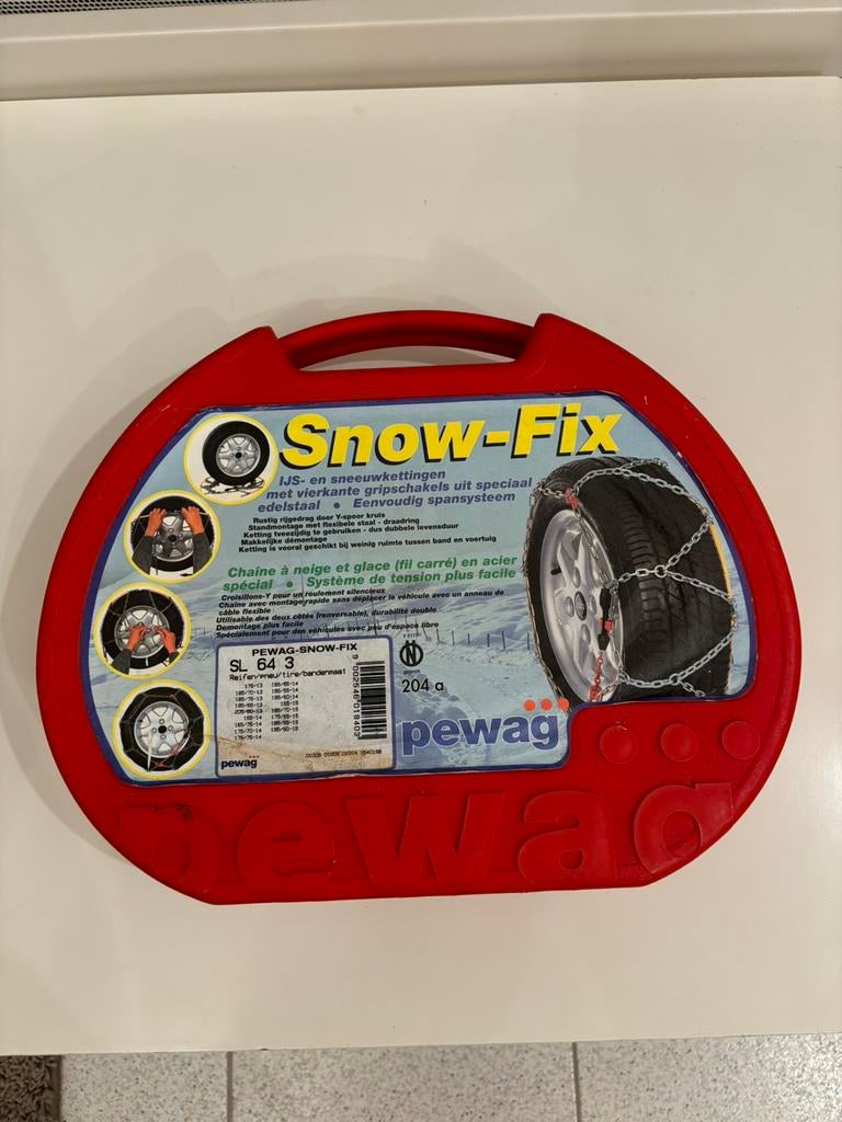Pewag snow-fix sneeuwkettingen, Ophalen, Gebruikt