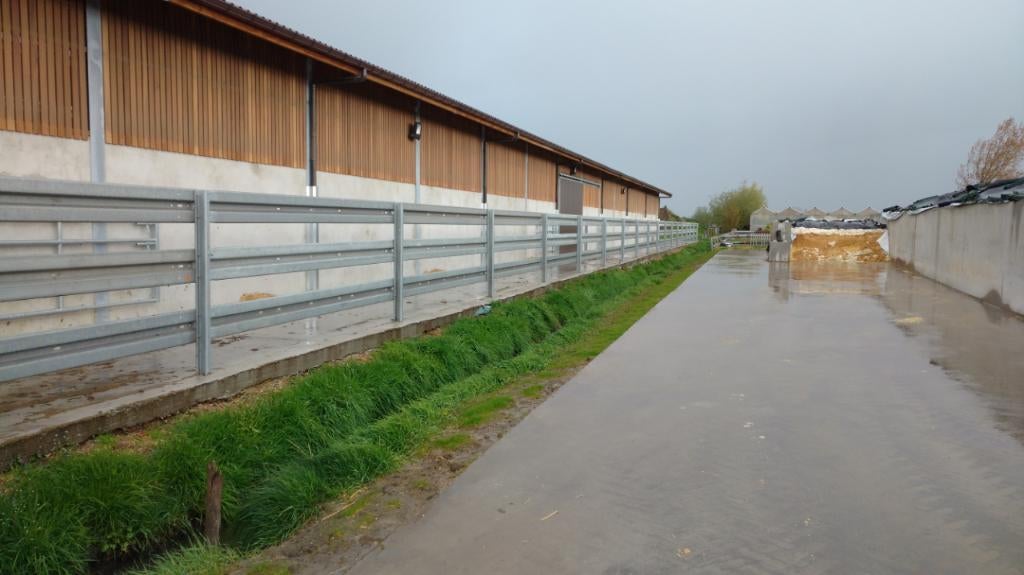 vangrails en palen, Doe-het-zelf en Bouw, Ophalen of Verzenden, Gebruikt, IJzer