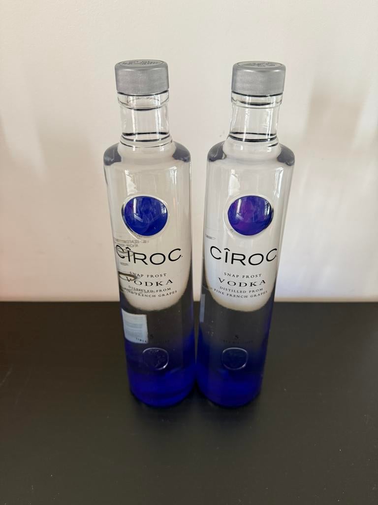 2 lege flessen Ciroc 70cl, Ophalen of Verzenden