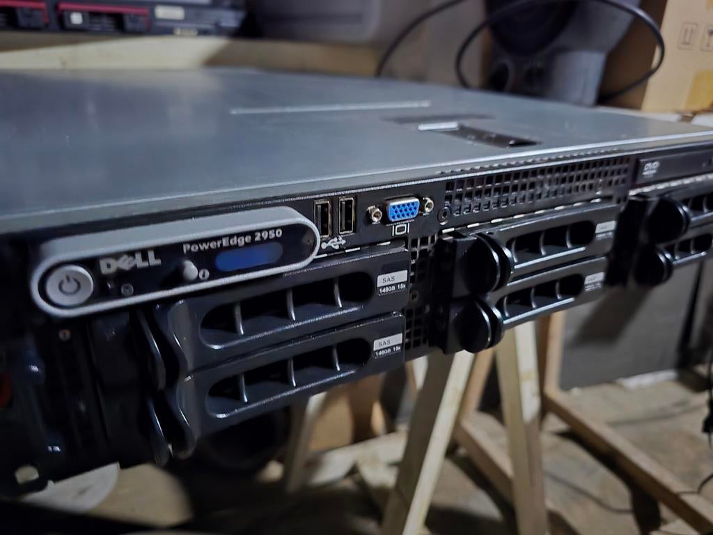 Dell Poweredge 2950 compleet en met rails, Computers en Software, Servers, Ophalen of Verzenden, Gebruikt