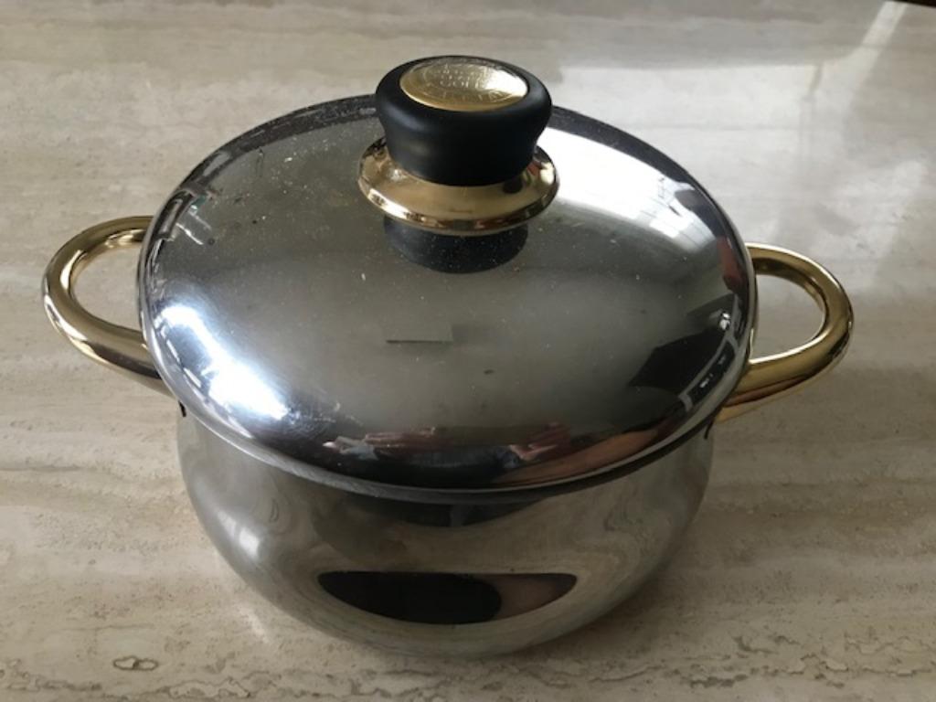 Inox kookpot DEMEYERE - 19cm (nr1718), Inox, Keramische plaat, Overige typen, Ophalen of Verzenden
