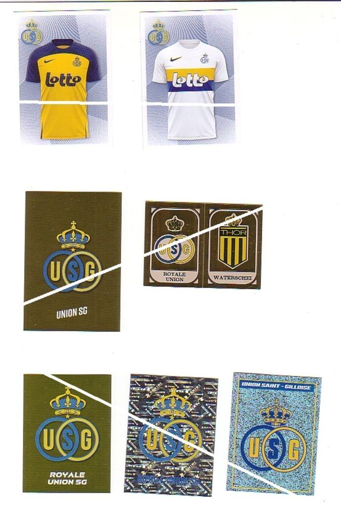 Union St Gillis/Lot de 5 emblèmes + 2 pulls, Envoi, Comme neuf, Affiche, Image ou Autocollant