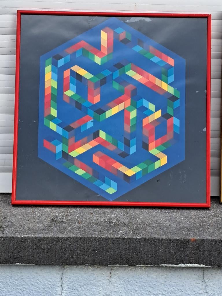 Serigraphie vasarely, Antiquités & Art, Enlèvement ou Envoi
