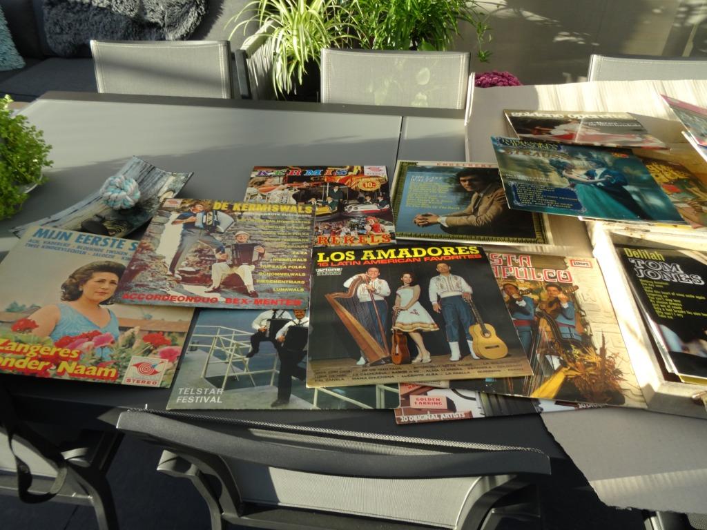 lot van 130 vinyl platen, Enlèvement, Utilisé