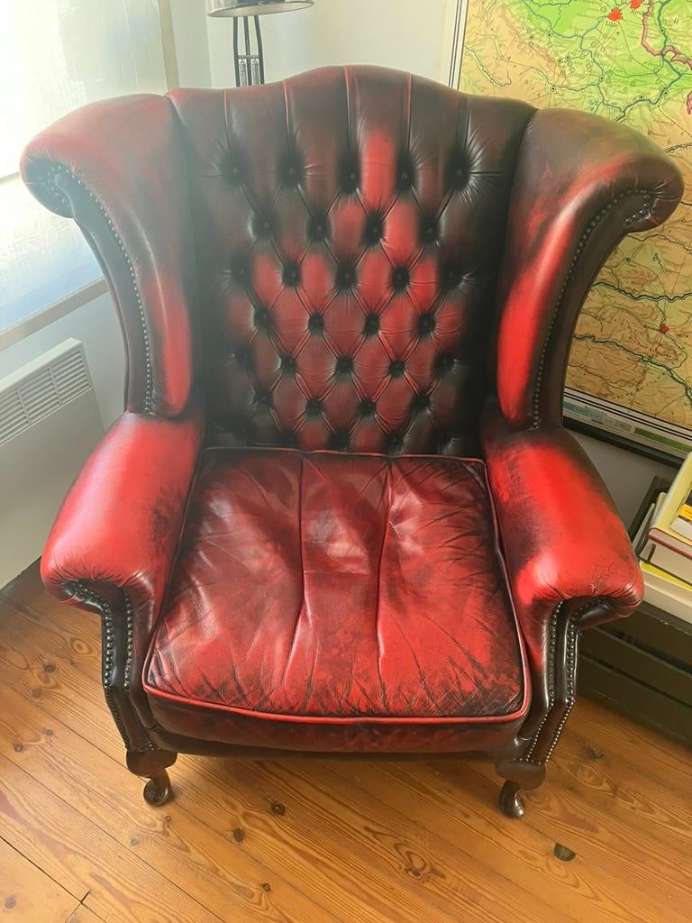 Chesterfield wing chair, Ophalen, Gebruikt, Eenpersoons