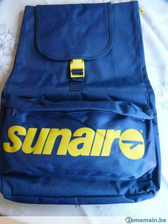 SAC A DOS AVEC PUBLICITE " SUNAIR ", Ophalen of Verzenden, Nieuw, Blauw