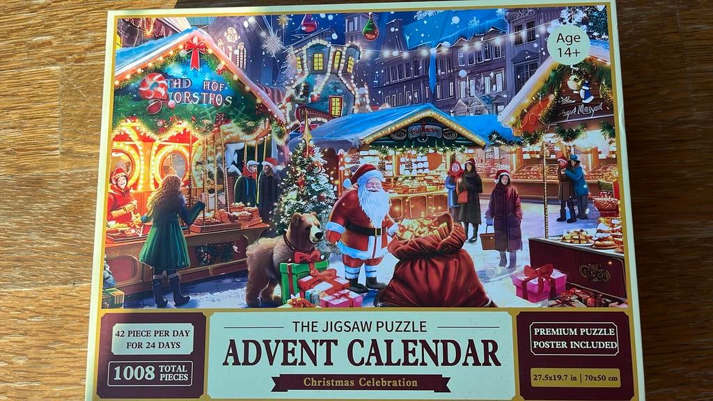 Adventkalender puzzel Kerst 1008, Ophalen, Zo goed als nieuw
