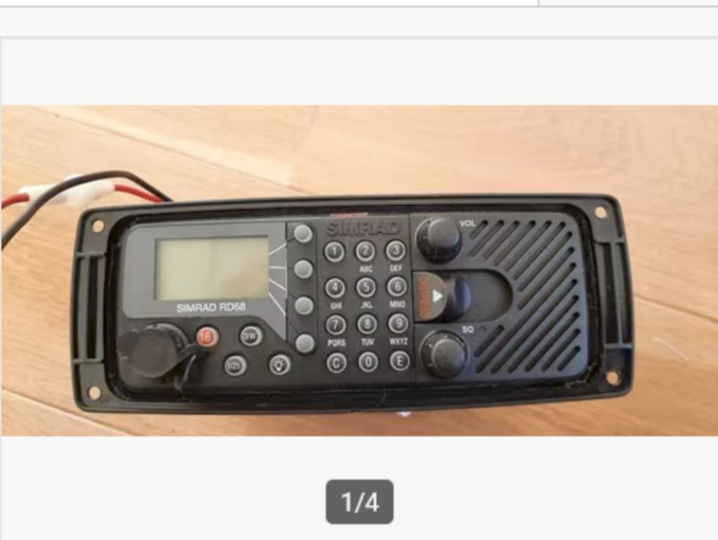 Marifoon SIMRAD RD68 compleet met H_L en Dual Watch, Ophalen of Verzenden, Gebruikt, Zender en Ontvanger