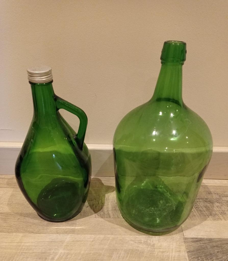 Groene vazen, Ophalen, Zo goed als nieuw, Groen, Glas