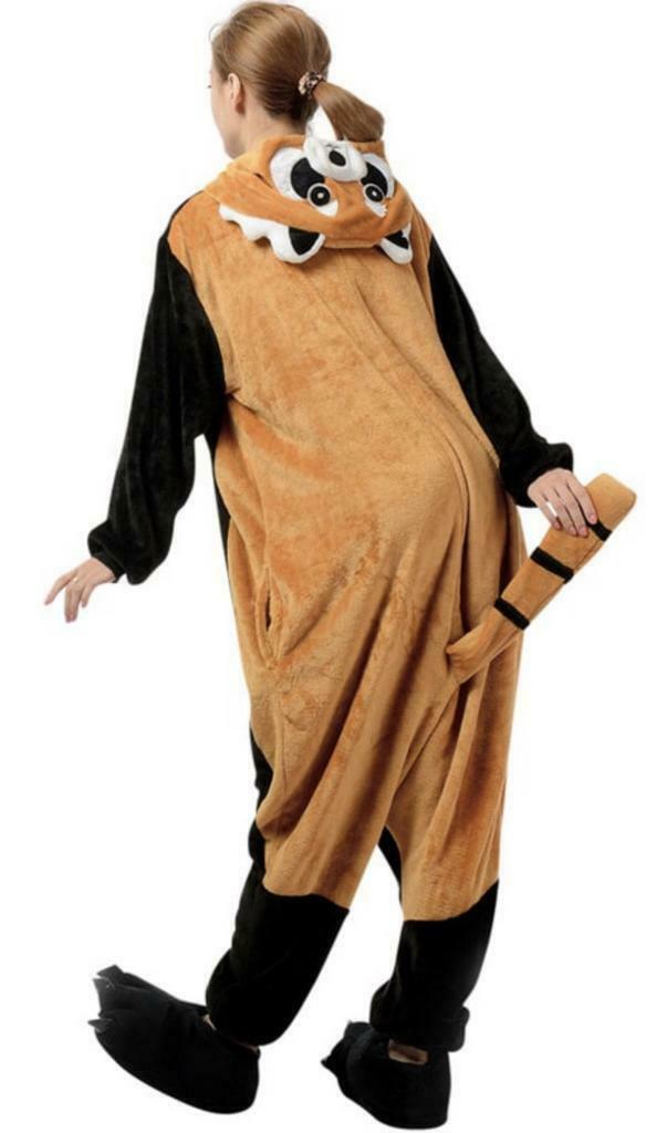 Onesie wasbeer, Ophalen, Gedragen, Overige maten