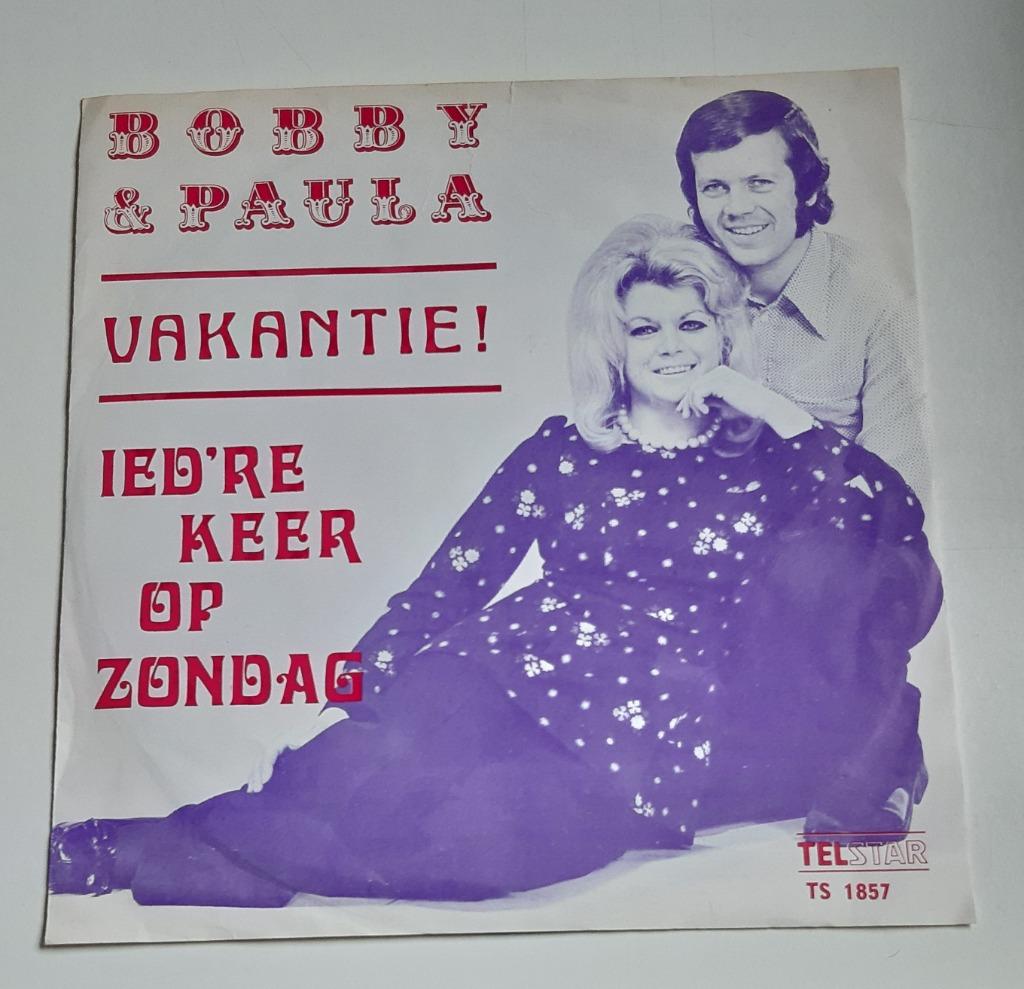 BOBBY & PAULA 45' Singel 1973, Cd's en Dvd's, Vinyl | Nederlandstalig, Ophalen of Verzenden, Gebruikt, Overige formaten, Levenslied of Smartlap