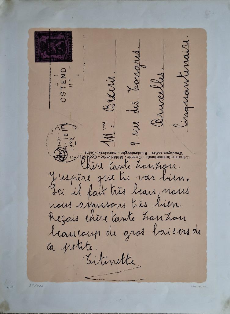 Marcel van Maele zeefdruk, Antiek en Kunst, Ophalen