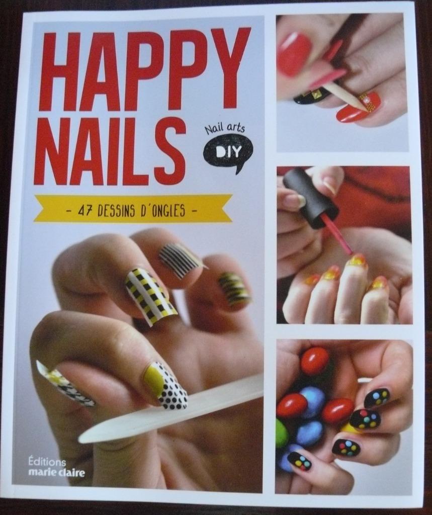 Livre : Happy Nails Nail art 47 dessins d'ongles., Marie Claire, Enlèvement ou Envoi, Comme neuf, Autres sujets/thèmes