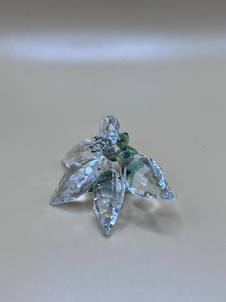 Groene orchidee Swarovski, Handtassen en Accessoires, Broches, Ophalen of Verzenden, Zo goed als nieuw