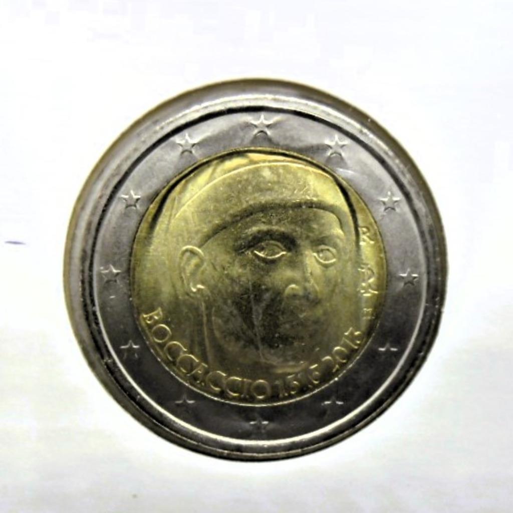 2 euro commémorative Italie 2013 "BOCCACCIO". UNC., Envoi, Italie, 2 euros, Monnaie en vrac