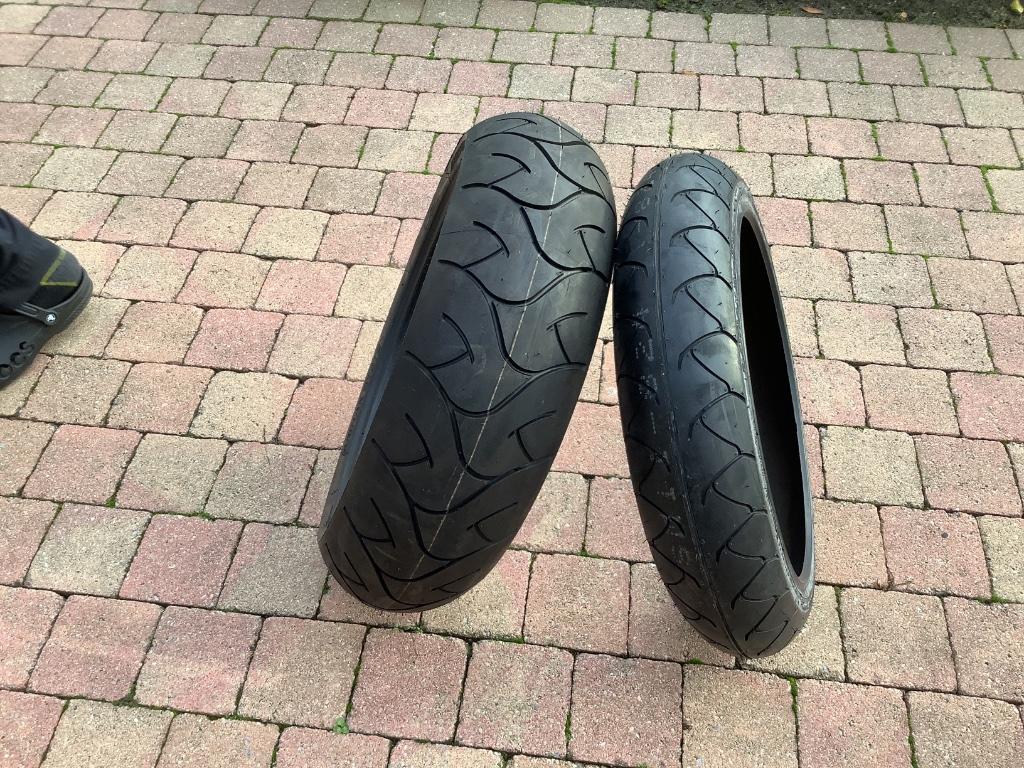 Moto banden, Ophalen, Nieuw