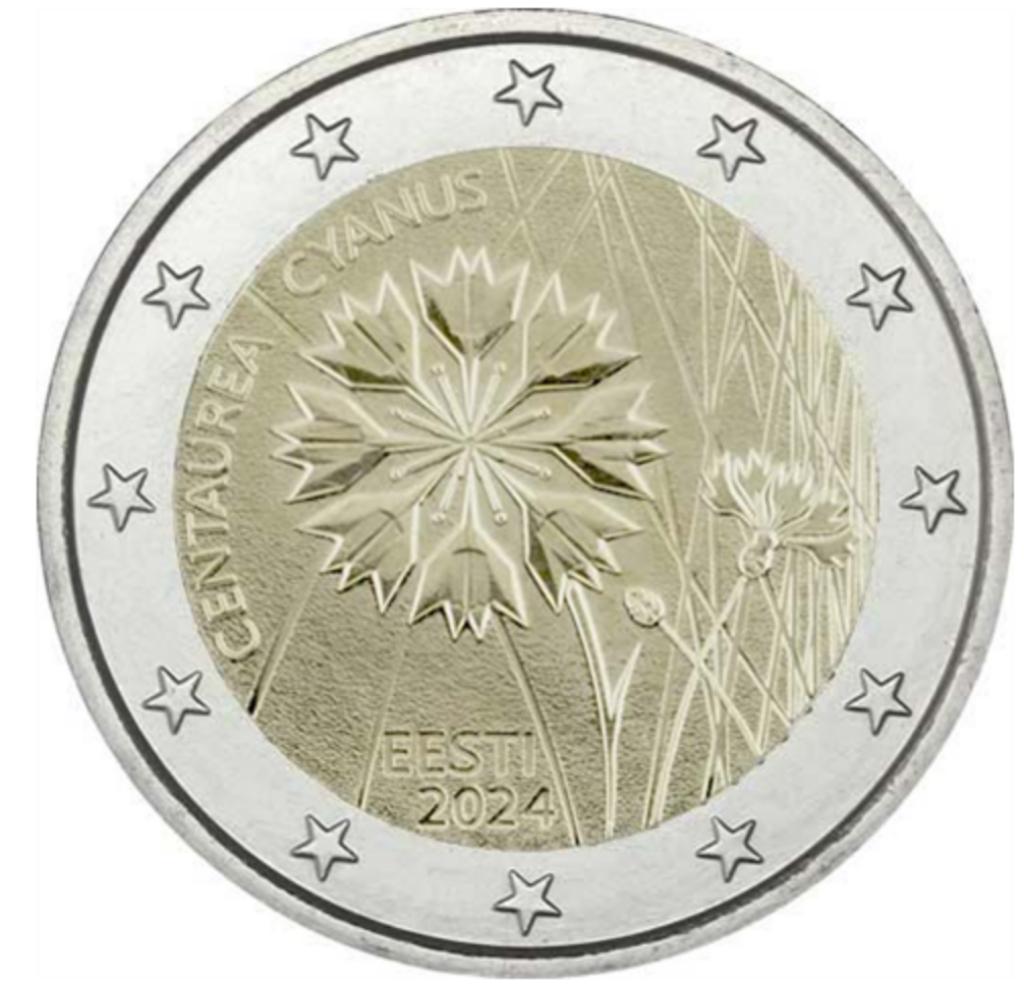 2 euro Estland 2024 De Korenbloem, Verzenden, Estland, 2 euro