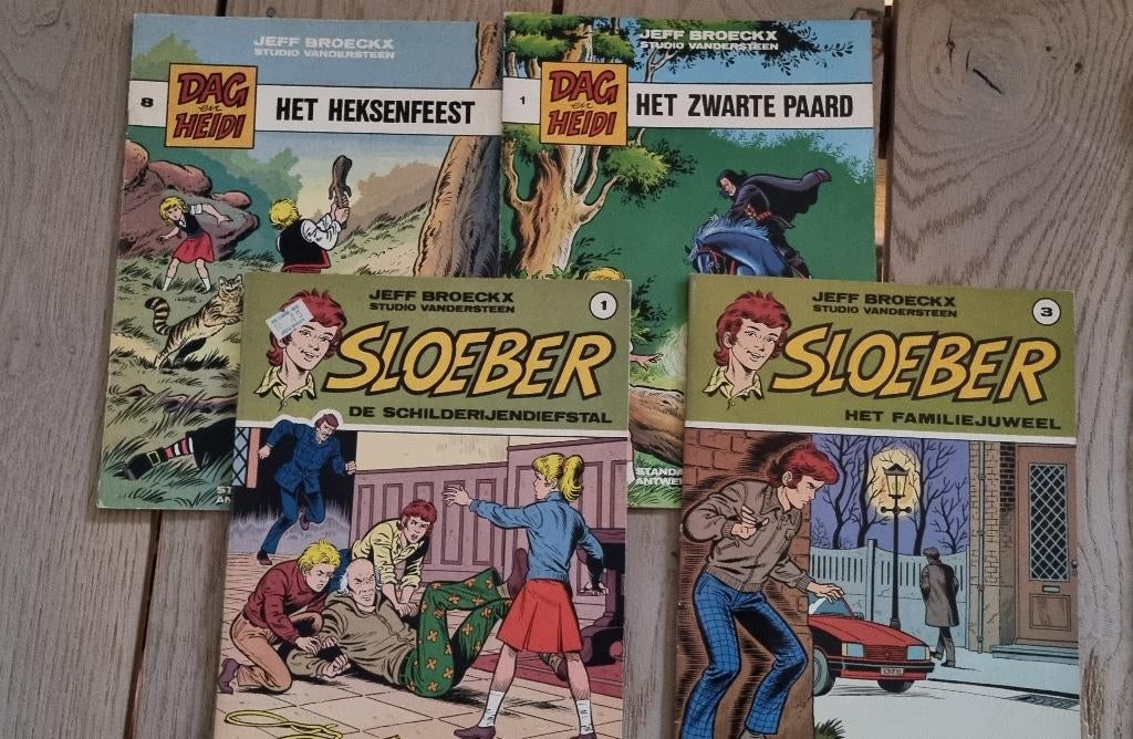 Dag en Heidi en Sloeber strips, Boeken, Ophalen of Verzenden, Gelezen