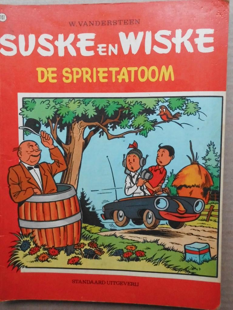 Suske en Wiske - De sprietatoom, Enlèvement ou Envoi, Willy Vandersteen, Une BD, Utilisé
