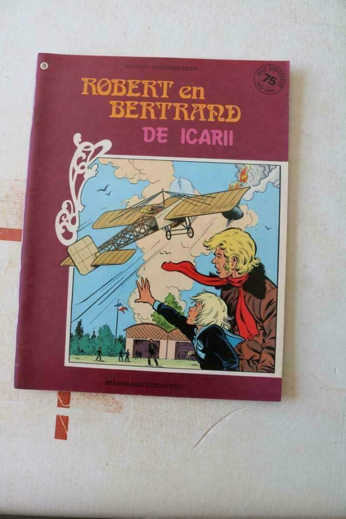 Robert & Bertrand Nr 78 : De Icarii 1-ste druk 1988, Eén stripboek, Ophalen of Verzenden, Zo goed als nieuw