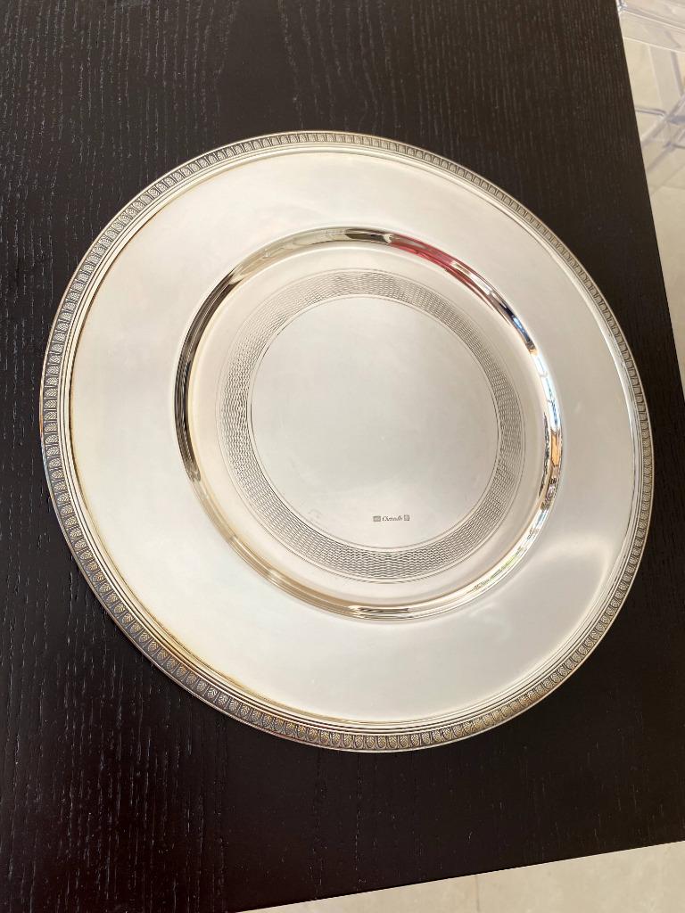 Christofle Malmaison - assiette de présentation (6), Antiek en Kunst, Ophalen, Zilver