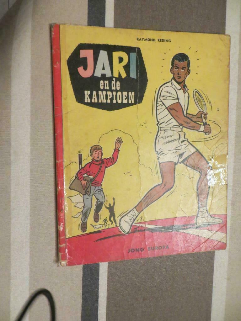 Jari en de Kampioen, 1ste druk 1960, Boeken, Stripverhalen, Gelezen, Raymond Reding, Eén stripboek, Ophalen of Verzenden
