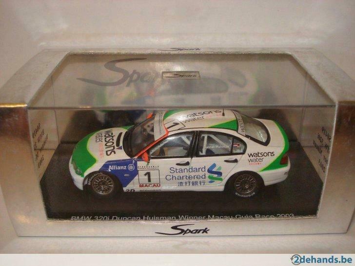 1:43 Spark BMW 320i E46 racer Duncan Huisman #1 2003, Enlèvement ou Envoi, Comme neuf, Voiture