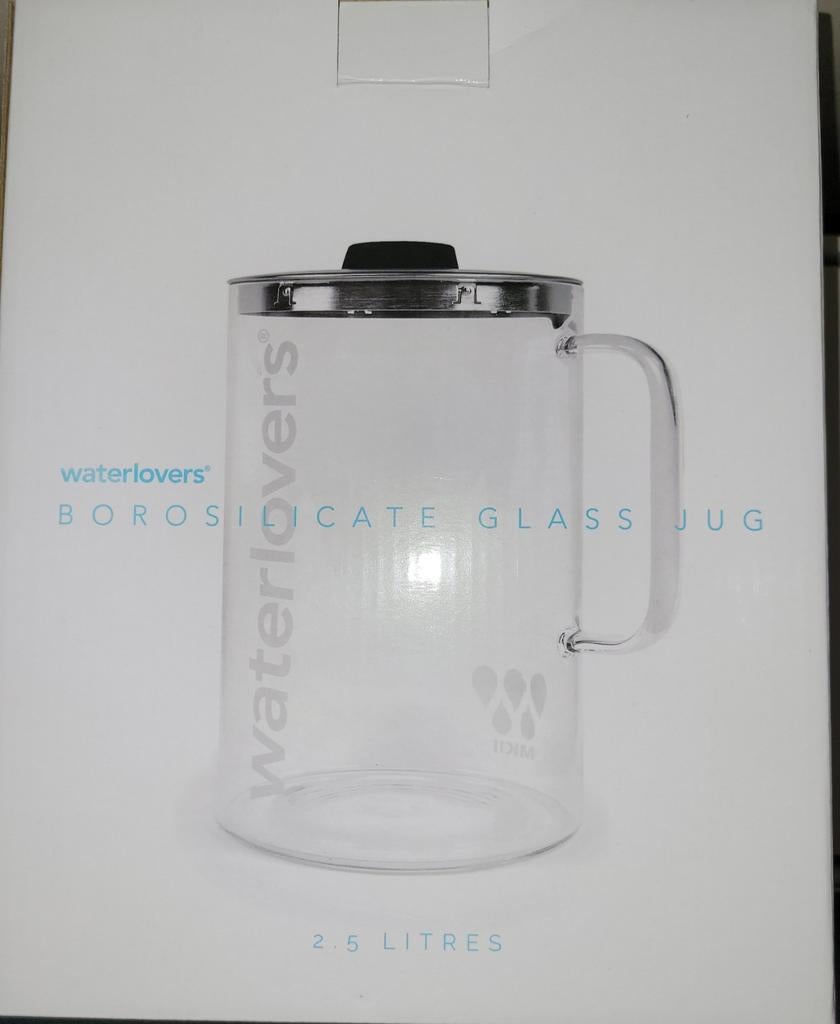 Carafe filtrante avec charbon – 2 litres | Waterlovers (NEUF, Enlèvement