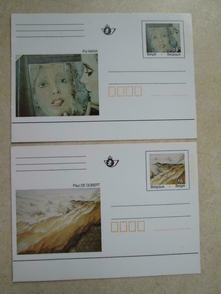 2 niet gebruikte postkaarten bpost, Verzenden