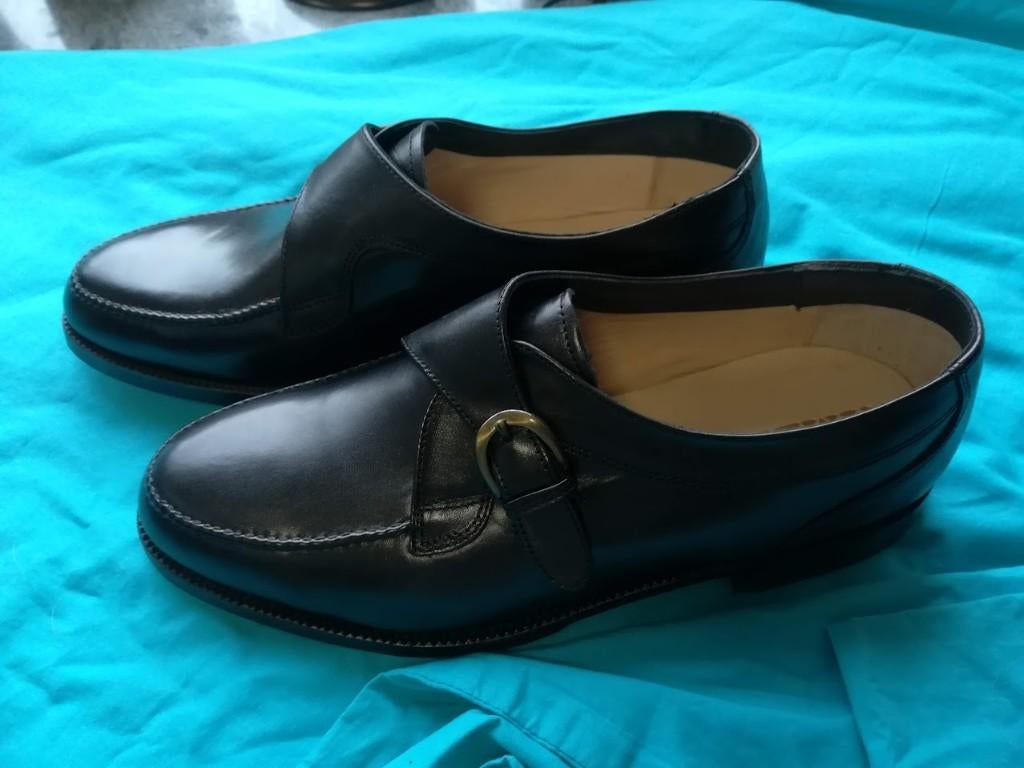 Nieuwe zwarte lederen schoenen Ambiorix maat 44.5, Kleding | Heren, Schoenen, Ambiorix, Zwart, Nieuw, Ophalen of Verzenden