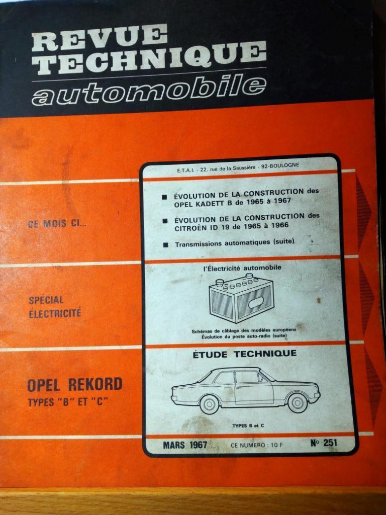 RTA - Opel Rekord - Opel Kadett - Citroën ID 19 - n° 251, Envoi