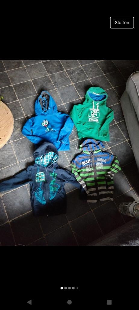 Bundel pakket trui sweater hoodie met kap 4 stuks 10 euro, Kinderen en Baby's, Kinderkleding | Maat 110, Ophalen of Verzenden