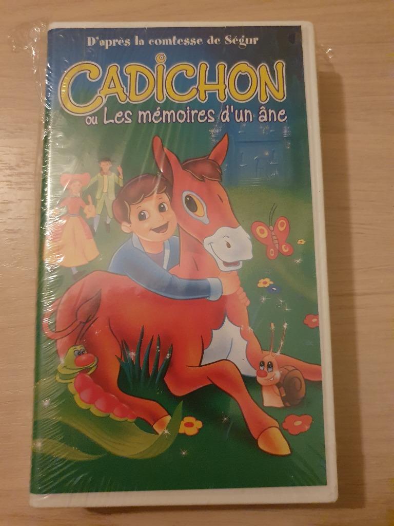 Nouvelle K7 VHS sous blister Cadichon ou les mémoires d'un â, Ophalen of Verzenden, Nieuw in verpakking, Tekenfilms en Animatie