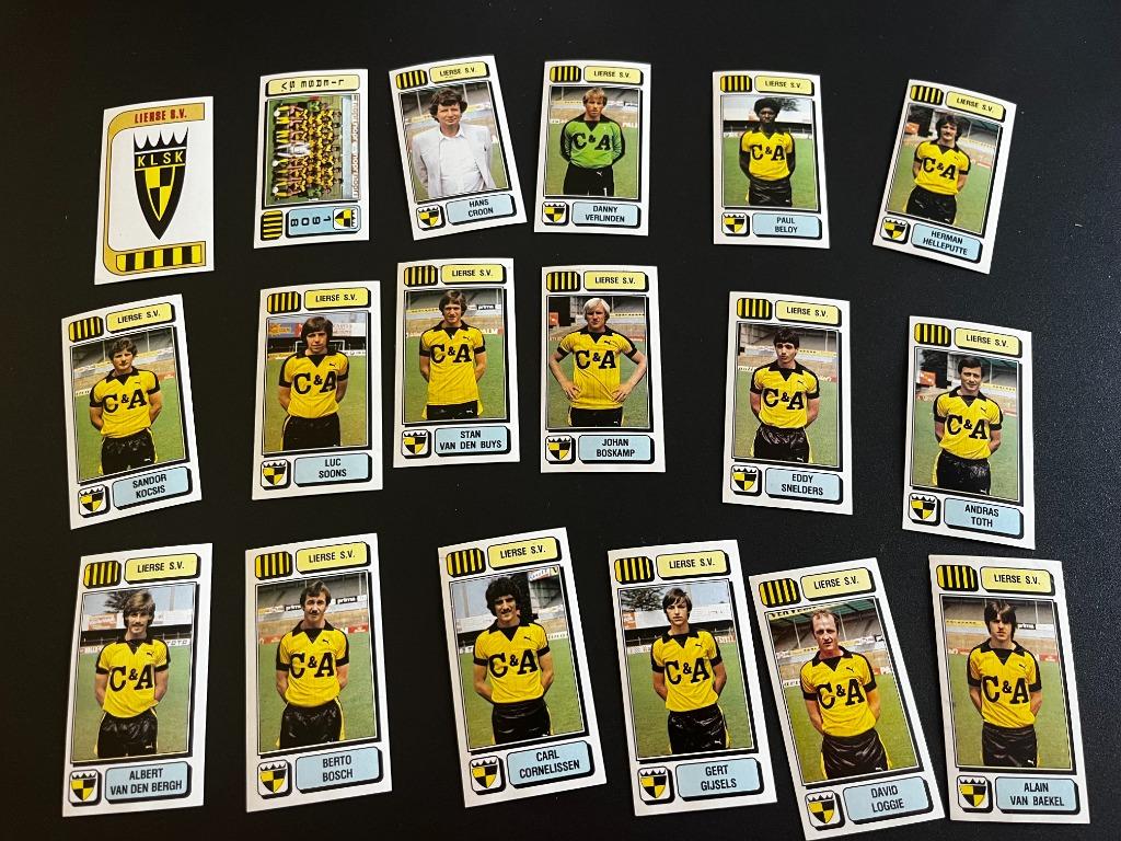 Panini stickers SK Lierse 1983 'compleet' 18 stuks, Verzenden, Zo goed als nieuw, Poster, Plaatje of Sticker