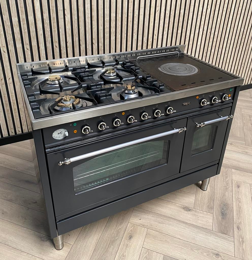 Magnifique Poêle Boretti 120 cm Gaz + Coup de Feu, Gaz, Enlèvement ou Envoi, Comme neuf, 90 à 95 cm