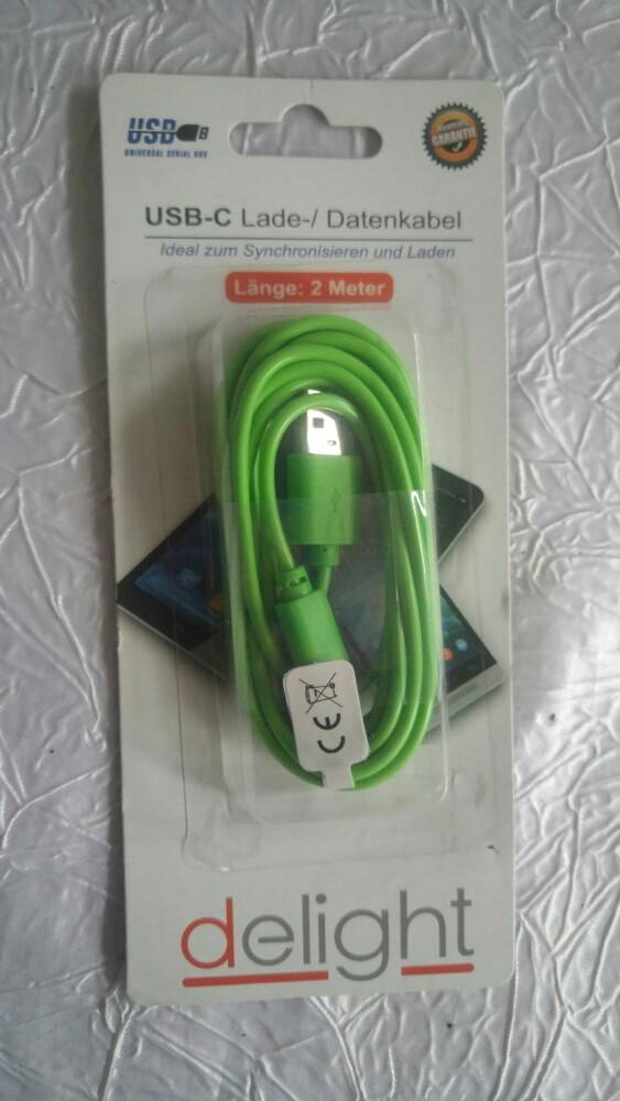 Cable kabel data 2m Germany allemagne USB C, Enlèvement ou Envoi, Neuf