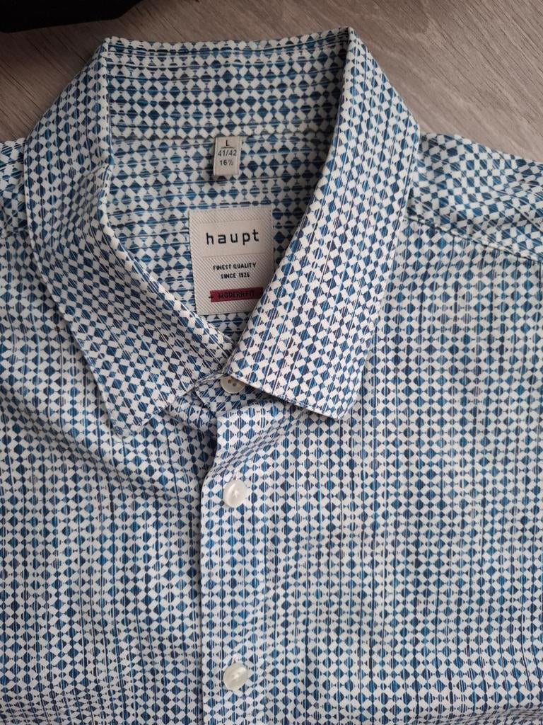 Chemise Haupt L moderne fit, Vêtements | Hommes, Tour de cou 41/42 (L), Enlèvement ou Envoi, Comme neuf, Haupt