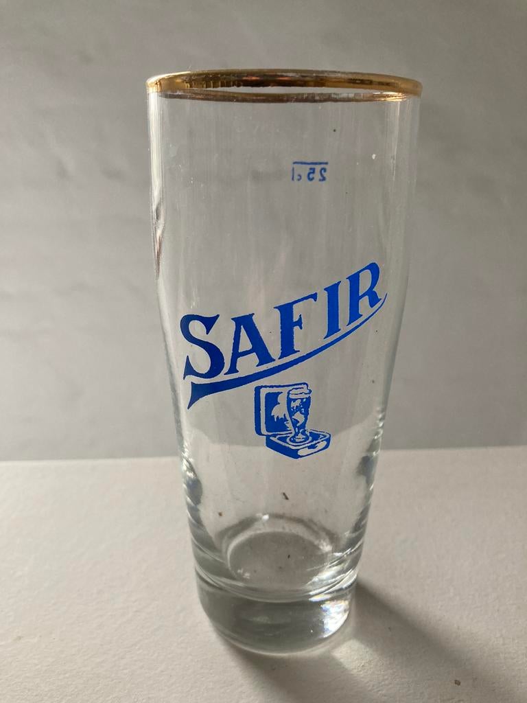 bierglas Safir Aalst, Verzamelen, Ophalen of Verzenden, Zo goed als nieuw