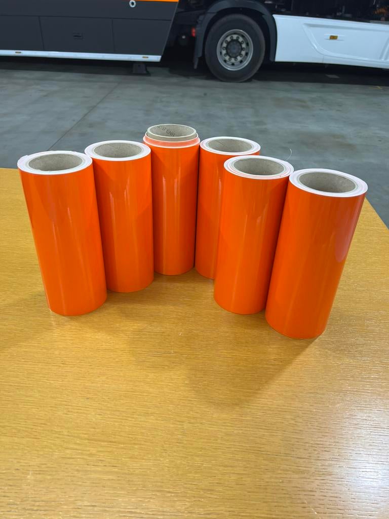 Lot 6 rouleaux de vinyle gloss orange, Enlèvement ou Envoi, Neuf