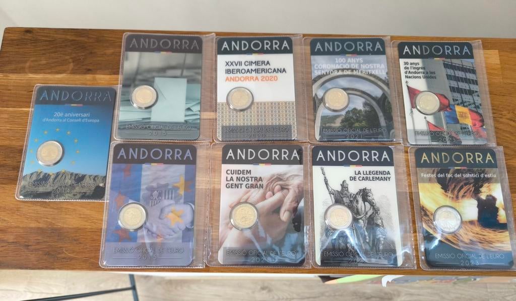 2 euro Andorra 2014 -> 2023, Ophalen, Monaco, 2 euro