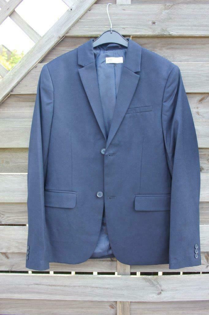 Veston H&M bleu marine comme NEUF (13/14 ans), Kinderen en Baby's, Kinderkleding | Maat 164, Overige typen, H&M, Ophalen of Verzenden