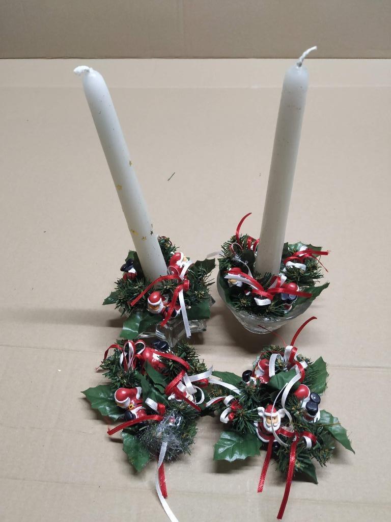 kerst ringen nieuwe om een kaars in te zetten met kerstman, Diversen, Ophalen of Verzenden, Nieuw