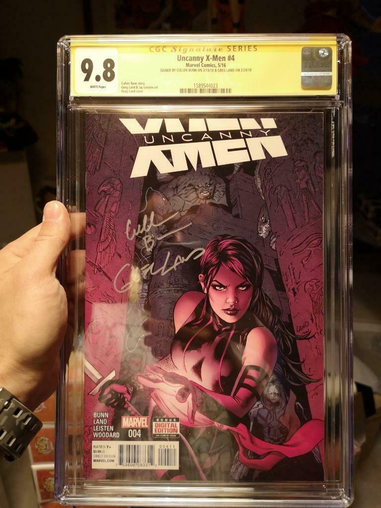 Uncanny X-Men # 4 (vol.4) CGC 9.8 SS door Bunn & Land, Boeken, Strips | Comics, Nieuw, Eén comic, Ophalen of Verzenden