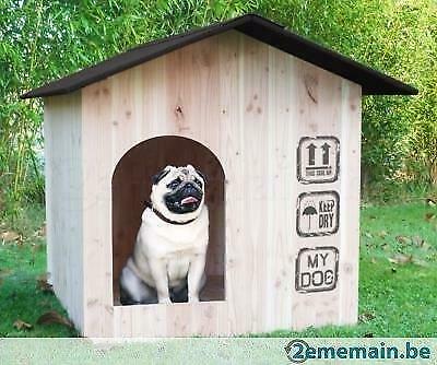 niche alpes m au xxl qualite bois epicea 2cm abri chien, Envoi, Neuf