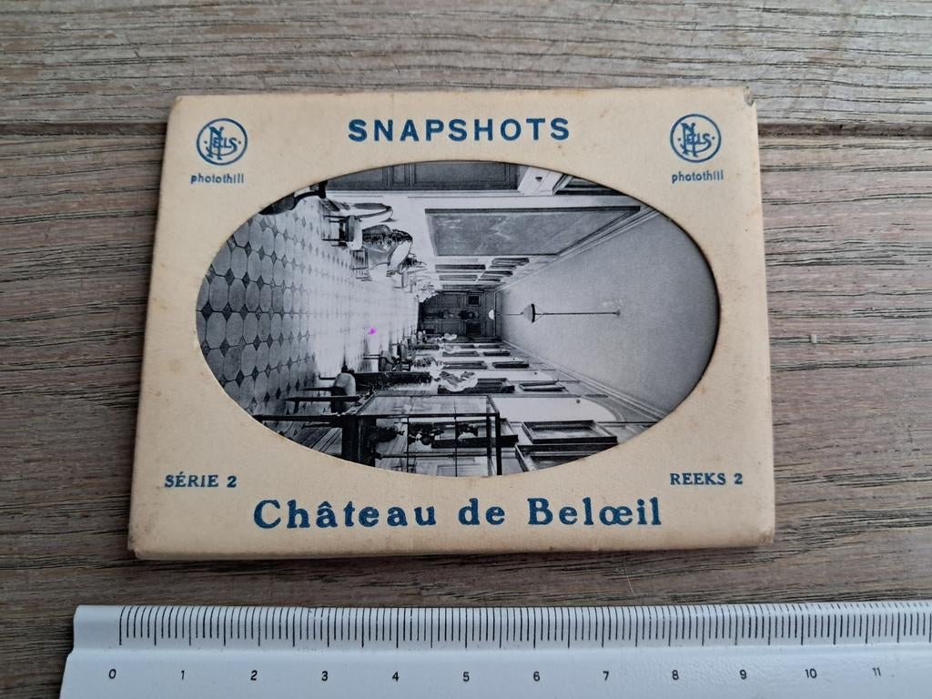 Pakje met 10 snapfoto's : kasteel van Beloeil, serie 2, Ophalen of Verzenden